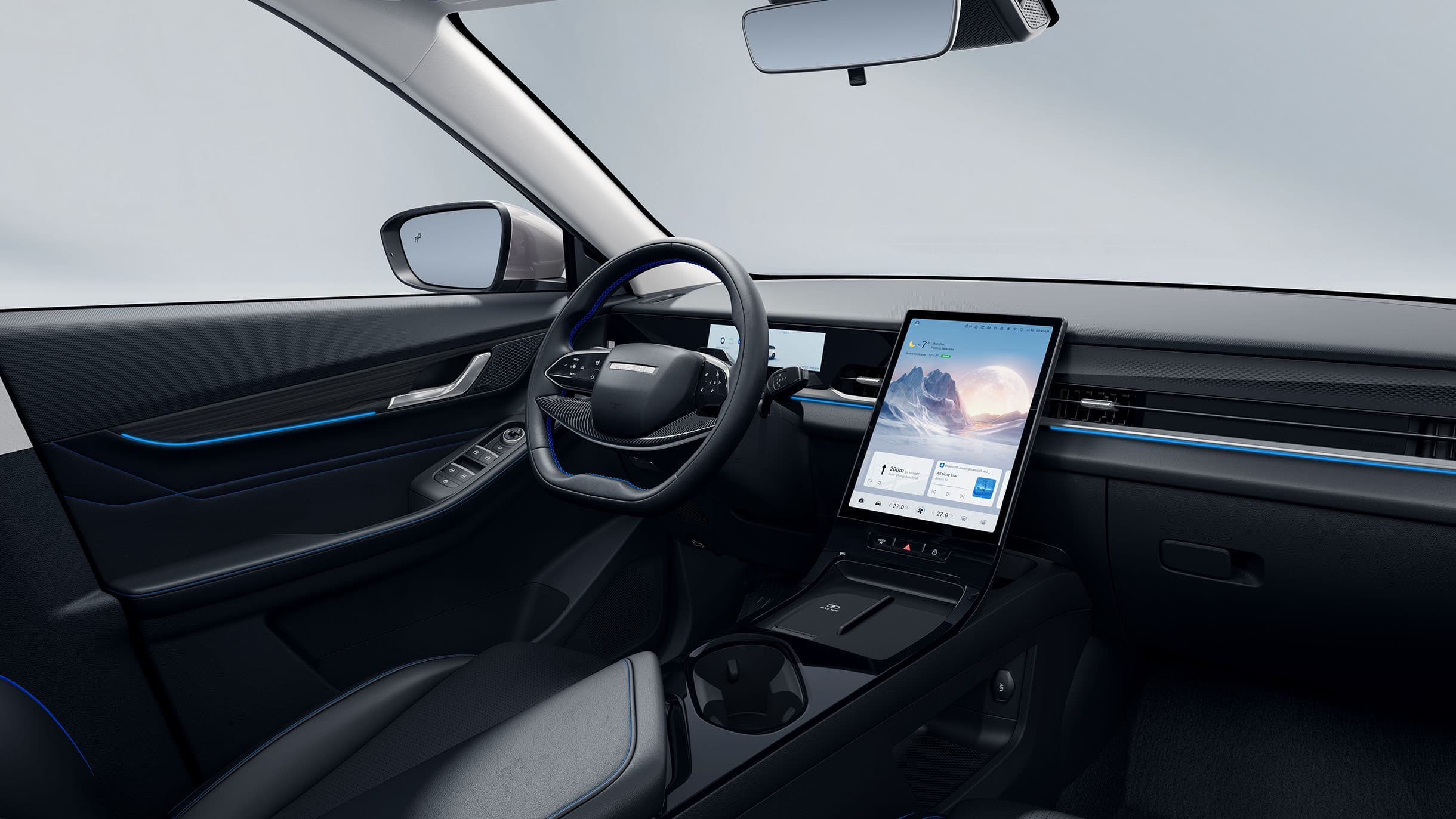 JAECOO J5 EV med stort display på 13,2”