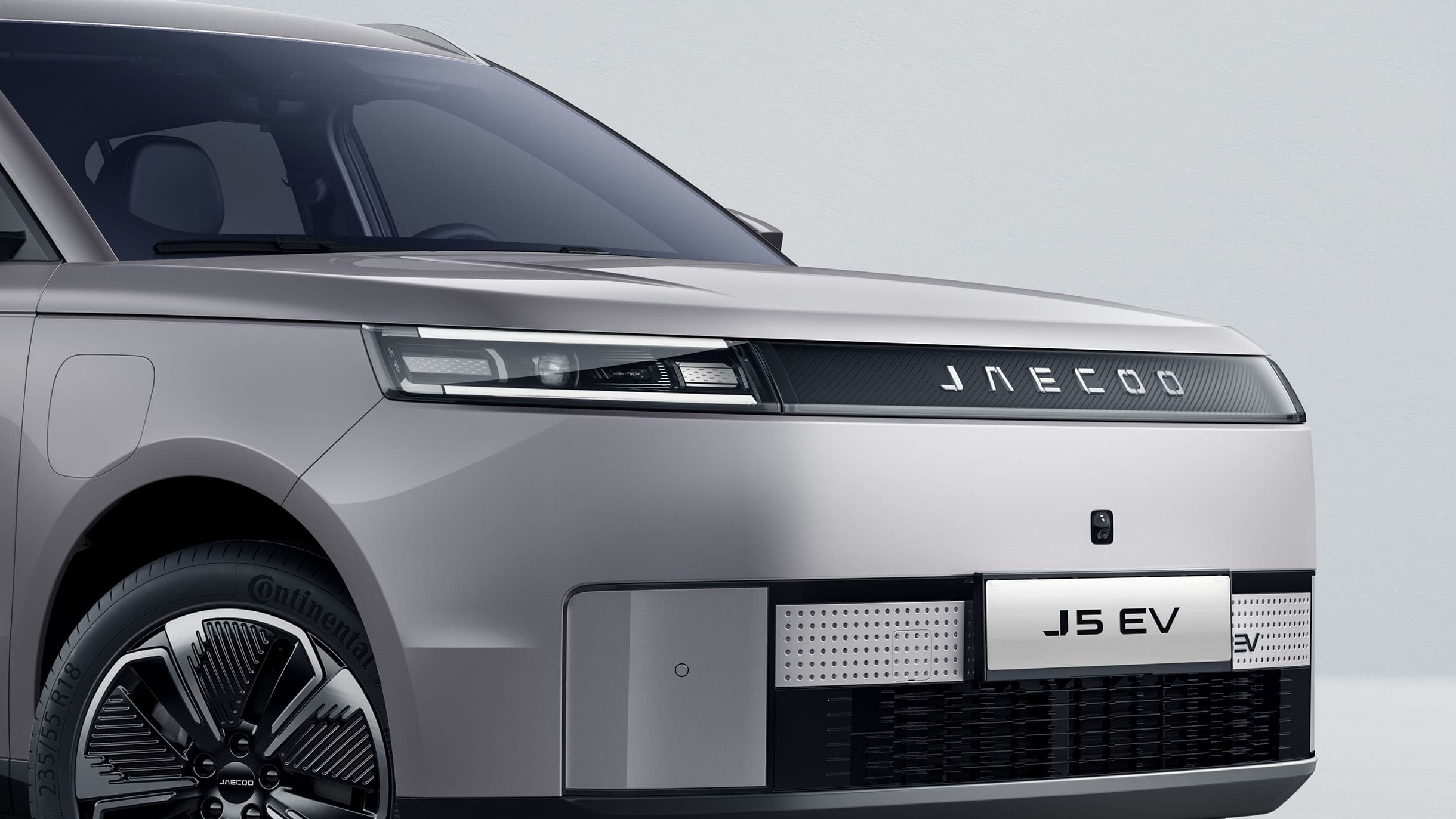 JAECOO J5 EV elbil front fra siden