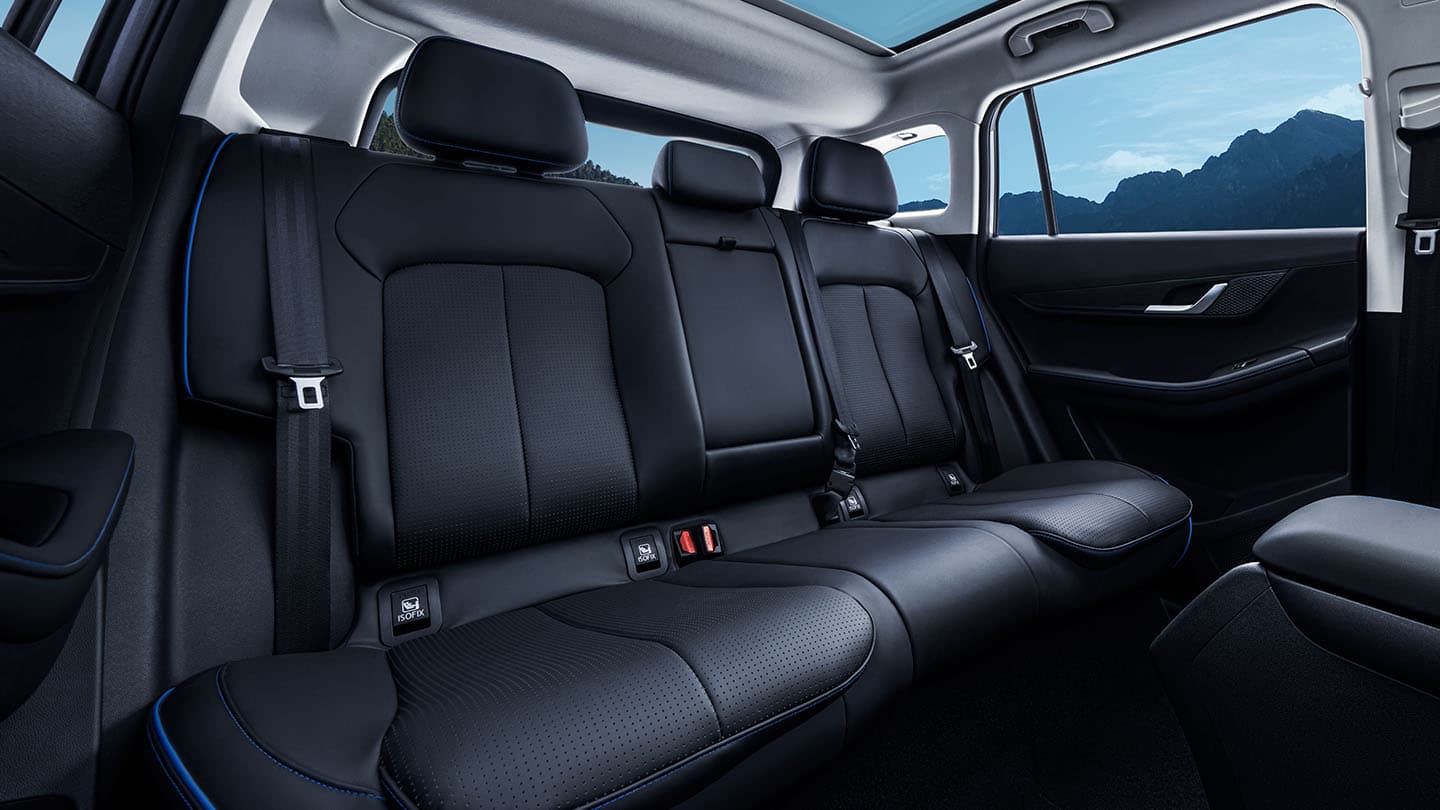 Bagsæderne i JAECOO J5 EV crossover