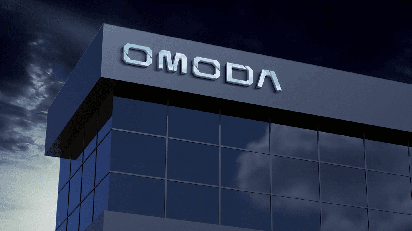 OMODA-skilt på hovedkvarter